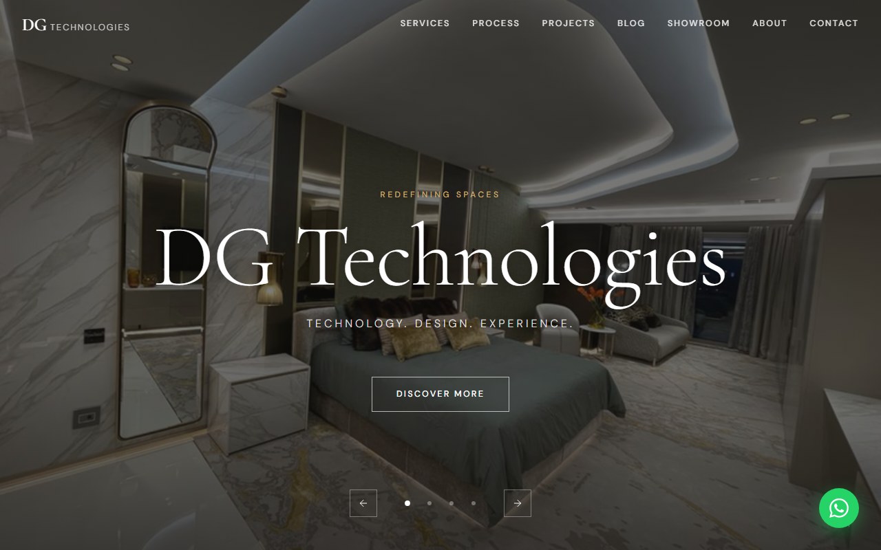 DG Technologies website preview